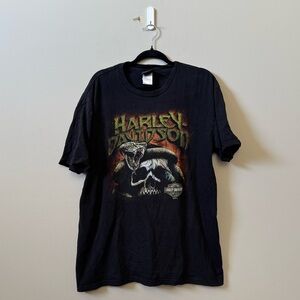 Harley Davidson Pikes peak Colorado Springs, CO snake graphic biker t-shirt